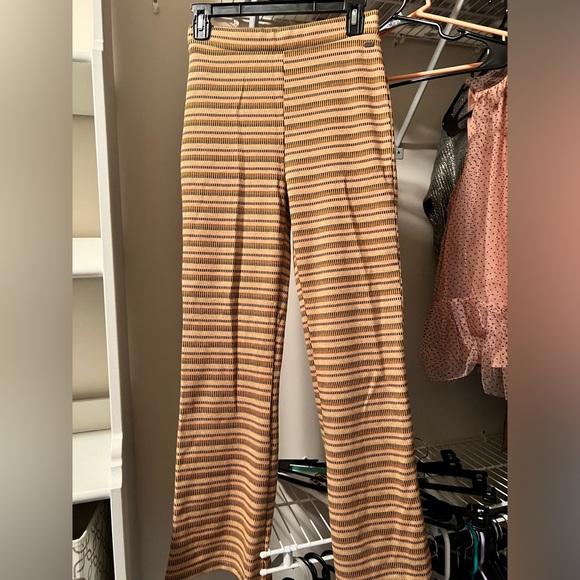 Pants - Striped Wide Leg Pants